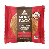 Munk Pack Snickerdoodle Protein Cookie with 16 Grams of Protein | Soft Baked | Vegan | Gluten, Dairy and Soy Free | 12 Pack
