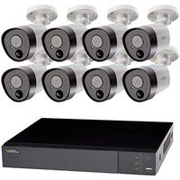 16-Channel Analog HD 5.0-Megapixel 2 Terabyte DVR with Eight 5.0-Megapixel PIR Bullet Cameras