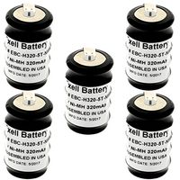 5x Exell 6V 320mAh NiMH Battery w/Tabs Shavers Toothbrushes Razors Massagers NO SALE