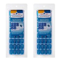 GMS 31 Day Pill Organizer with Daily Portable Pop-Out Pods to Contain Medication, Vitamins, Supplements, or Prescriptions for Work or Travel, Monthly Pill Planner - Two Pack