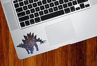Yadda-Yadda Design Co. Cosmic Stegosaurus - Galaxy Dinosaur - Trackpad | Tablet - Vinyl Decal Sticker Copyright 2015 (Size Choices) (Small 3.5" w x 2.5" h)