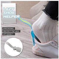 Promisen Lazy Shoes Helper for Daily Use - Portable Shoe Lifting Helper for Men, Women and Kids - Easy to Wear Shoes - Sock Slider Handled Shoe Horn for Seniors, Elderly, Disabled (1pcs, Gray)
