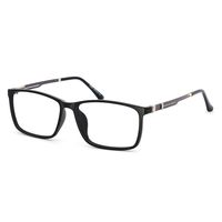 OCCI CHIARI Blocking blue light computer Eyeglasses Frame Men's TR90 Eyewear Oversize 58mm (Black)