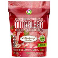 NUTRALEAN Whey Protein + Prebiotic Fiber Meal Replacement Shakes for Weight Loss | Nut-Free Gluten-Free Sugar-Free Low Carb Keto Paleo | 100% Natural Whey Supplement | 35 Scoops 908g Real Strawberry
