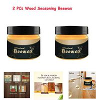 2 PCs Wood Seasoning Beewax - Traditional Beeswax Polish for Wood & Furniture