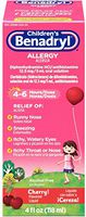 Benadryl Allergy Liquid Cherry 4 oz (Pack of 4)