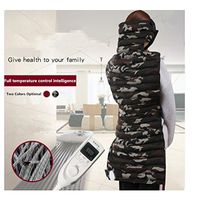 WE&ZHE Electric Heating Original Point Red Bean Bag/Shawl, Carbon Fiber Fever Physical Therapy Heat Waist Back Cervical Spine - Relieve Fatigue Pain, Improve Cold Constitution, Camouflage, 1#