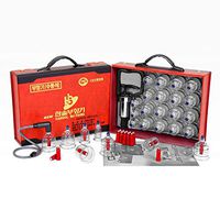 Hansol Professional Cupping Therapy Equipment Set with pumping handle 19 Cups /  English Manual (Made in Korea)