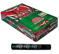 Herb Airtight Tube Pocket Protector with Juicy Jay's Watermelon 1.25 Flavored Hemp Rolling Papers 24 Count Box DC Crafts Nation- Ganesha