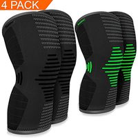 Scuddles Compression Knee Sleeve - Best Knee Brace for Meniscus Tear, Arthritis, Quick Recovery etc. – Knee Support for Running, Crossfit, Basketball and Other Sports (Large)