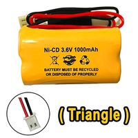 Ni-CD AA 1000mAh 3.6v Triangle 1000 mAh 3.6 Volt Fire Exit Sign Light Battery Pack Replacement