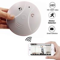 HD 1080P WiFi Camera Smoke Detector Mobile Phone Remote Monitoring Motion Detection Mini Video Recorder for Home Office