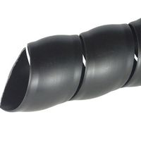 WINGOFFLY 6.5Ft 25mm Cable Management PP Hose Protector Sleeve Spiral Wire Wrap Tube Cable Organizer, Black