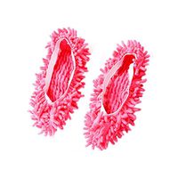 Mopping Slipper Shoes Cover Floor Dust Floor Cleaner Multi-Function Floor Cleaning Shoes Cover (Pink,6.7×5.9 inch) by YOUTHUP