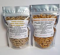 Turmeric Capsule & Ginger Root Capsule Value Pack Combo! Made in The USA Fresh On Demand!