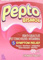 Pepto-Bismol BXPB25 Tablets, Two Tablets per Pack, 25 Packs/Box