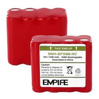 1200mA, 10V Replacement NiMH Battery for Ritron RTX450 Two-Way Radios - Empire Scientific #BNH-BPX8N-HC