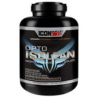 Icon Muscle Isolean Whey Protien Isolate, Double Fudge Brownie Chocolate, 5 Pound