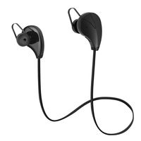 Amalen Bluetooth Headphones HiFi Stereo in-Ear Sports Earbuds Noise Cancelling Earphones Neckband Headsets Volume Control Sweatproof with Mic Black