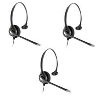 Plantronics HW251n Wired Office Headset- 3 Pack (Renewed)