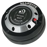 Massive Audio PAT400 - 800 Watt / 200w RMS, 4 Inch Bolt-On Compression Driver, 100mm Voice Coil, 2 Inch Bolt Mount, 8Ohm