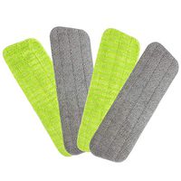 4 Pack Washable Microfiber Spray Mop Replacement Heads for Wet Dry Mops, Microfiber Mop Pads for Cleaning Hardwood Tile Parquet Floors and Other Floors