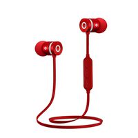 GBSELL Wireless Bluetooth In-Ear Stereo Waterproof Sports Earbuds Headphones Headsets For iPhone Samsung LG IPAD (Red)