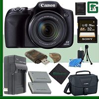 Canon PowerShot SX530 HS Digital Camera + 32GB Green's Camera Bundle 2