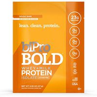 Bipro Bold Whey Protein Powder Protein Isolate + Milk Protein Isolate, Boldly Bare Unflavored, to-go Box (12 Single-Serve Packets)
