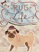 Molly & Rex Glossy Highlights Mini Pocket Notepad ~ Pug Life 66642