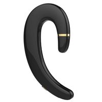 Insaneness Ear-hook Bluetooth 4.1 Wireless Headset Bone Conduction Headphones-Bass Music Metal Earphone Earbuds (Black)