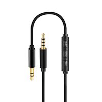 Replacement Audio Cable Cord Inline with Remote Microphone Lead for Technica ATH-ANC7B ATH-ANC9 ATH-ANC29 ATH-ANC7 ATH-ANC70 ATH-ANC25 Headphones (Red)