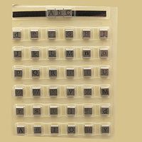 Ribbon Charm Letter Wraps - Black