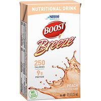 Boost Breeze Nutritional Drink, Peach, 8 Ounce/pack (Pack of 27)