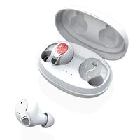 Bluetooth 5.0 Wireless Earbuds,True Wireless Stereo XY-5 Wireless Earbud Headphones Touch Control in-Ear Earphones with Charging Case,Mini Headset Built-in Mic for Cell Phone/Running (White)