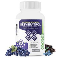 All Natural & Pure Resveratrol – Max Strength 1200mg Daily – Supports Immune Function & Anti-Aging – 1 Month
