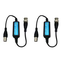 2pcs HD/CVI/TVI/AHD Coaxial Ground Loop Isolator Video Balun BNC Anti-Jamming for 720P/960P/1080P Security Surveillance Camera System