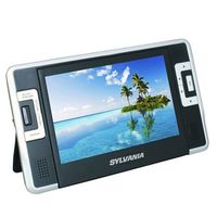Sylvania SDVD8730 7 Inch Dual Screen Portable DVD/CD/MP3 Player, with USB/SD Card Reader, Car Bag/Kit, AC/DC Adapter
