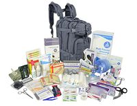 Lightning X Stocked EMS/EMT Trauma & Bleeding First Aid Responder Medical Backpack + Kit (Grey)