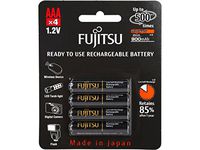 4 Fujitsu AAA Ready-to-use HR4UTHC 950mAh (Min. 900mAh) rechargeable battery NiMH 1.2V Made in Japan