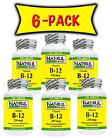 NAT-rul B-12 250mcg 100 Tablets - 6 Pack