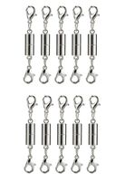 10 Pack of Silver Magnetic Lobster Clasp Jewelry Necklace Bracelet