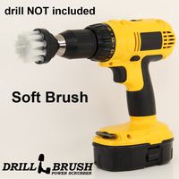 Soft Bristle Small Cleaning Scrub Brush for Upholstery and Carpet