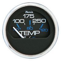 Faria 13704 Chesapeake Black 100-250F Water Temp Gauge by Faria