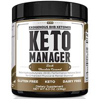 Keto Manager: BHB Performance Ketone Blend Supports Enhanced Physical and Mental Stamina - Dark Chocolate Caramel