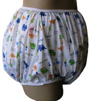 Baby Pants Classic Dinosaur Nursery Print Adult Pullon Plastic Pants - Small