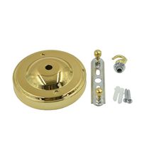 BokWin 105mmx30mm Gold Retro Ceiling Light Plate Pointed Base Chassis Disc Pendant Accessories 1Pc