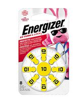 Energizer Hearing Aid Batteries Size 10, EZ Turn & Lock (8 Battery Count)