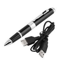Up to 32GB Storage Via TF Card Built-in Rechargeable Battery Mini Black Pen 32GB HD Cam Camera Video USB Recording