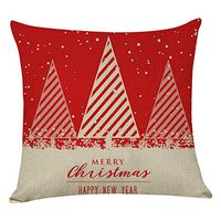 Indexshop Merry Christmas Series Blend Linen Throw Pillow Case Decorative, Christmas-Day Snowflake Best Gift Square Pillowcase Pillow Cover Cushion Cover Cotton Linen Pillow Case 18"X 18" (C)